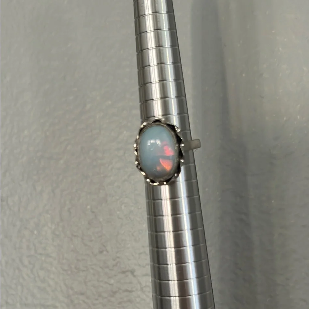 925 Rainbow Moonstone Ring-NWT